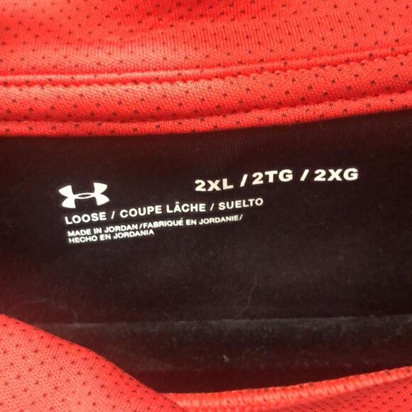 Plus Size Under Armour Pumpkin Orange Scuba Turtleneck Sweatshirt, 2X - Picture 11 of 11